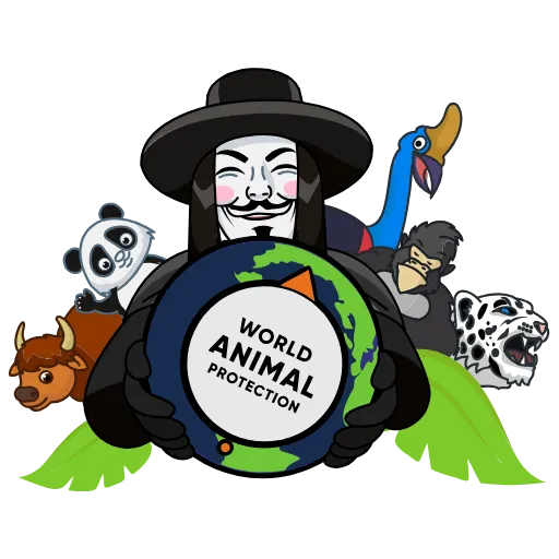 🤨 Стикер «Vendetta Guy» для Telegram