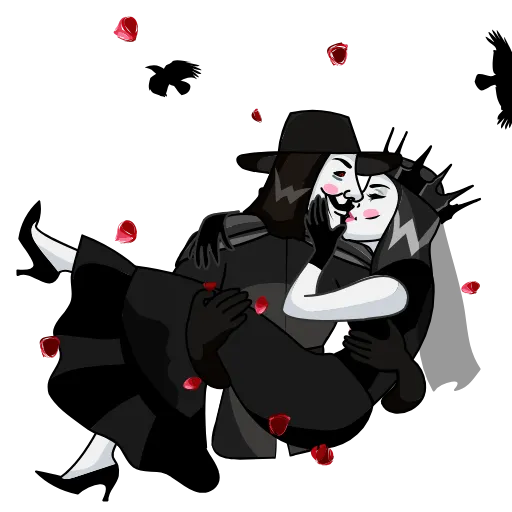 😉 Стикер «Vendetta Guy» для Telegram