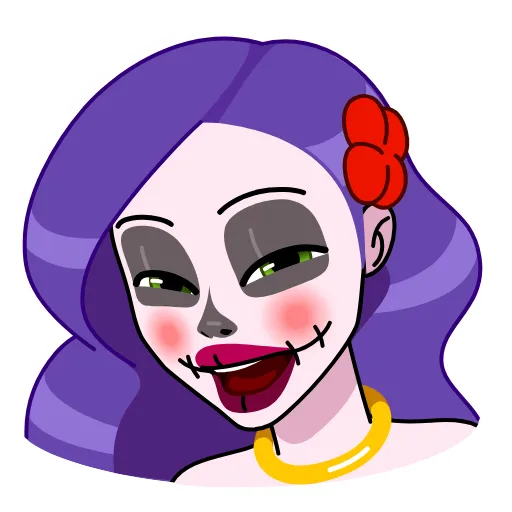 Стикерпак Vera Calavera для Telegram — скачать