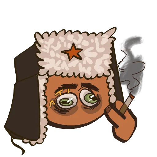 🚬 Стикер «Чернобыль в зоне риска» для Telegram