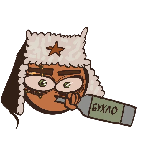 🍺 Стикер «Чернобыль в зоне риска» для Telegram