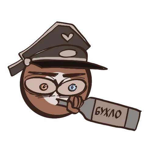 🍺 Стикер «Чернобыль в зоне риска» для Telegram