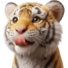 😋 Эмодзи «Милый тигр» для Telegram