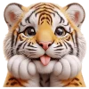 😝 Эмодзи «Милый тигр» для Telegram