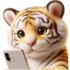 📱 Эмодзи «Милый тигр» для Telegram
