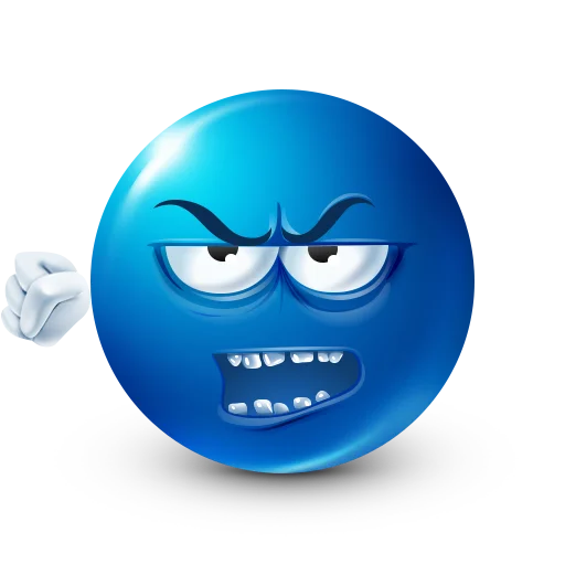 👊 Стикер «Blue faces» для Telegram