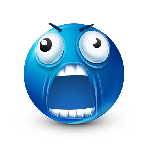 🤬 Стикер «Blue faces» для Telegram