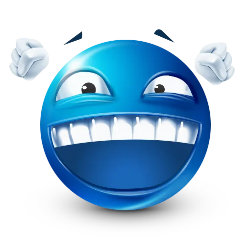 🥳 Стикер «Blue faces» для Telegram
