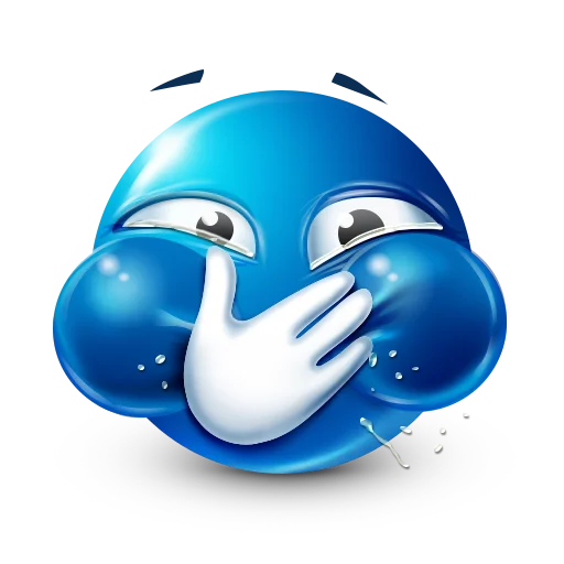 😅 Стикер «Blue faces» для Telegram