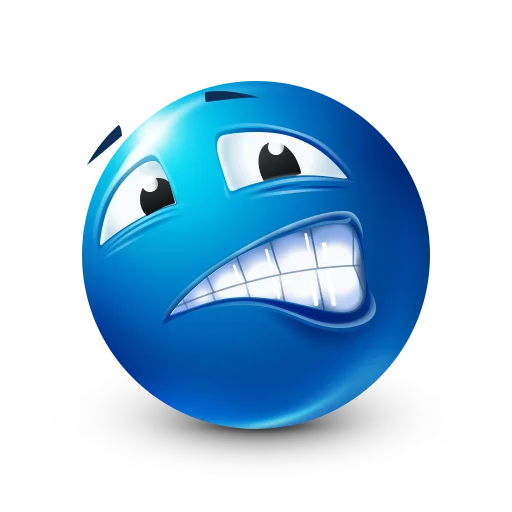 😟 Стикер «Blue faces» для Telegram