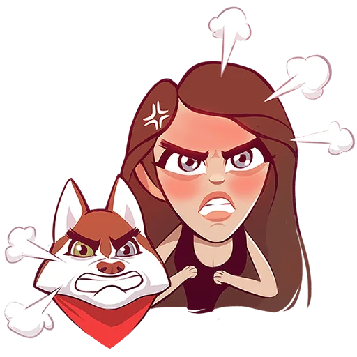 😡 Стикер «Veryire & Space» для Telegram