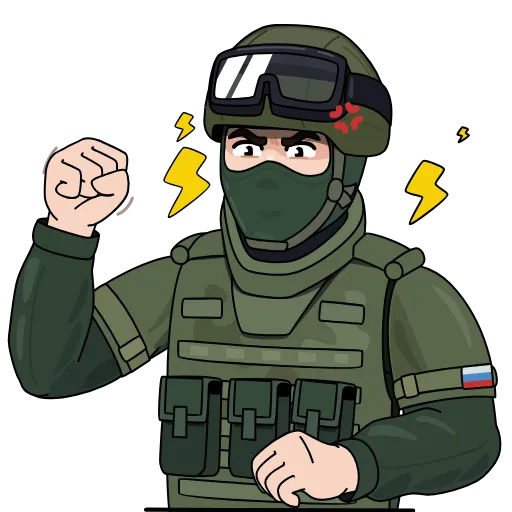 😡 Эмодзи «Вежливые люди» для Telegram