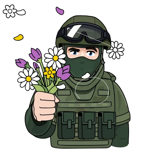 💐 Эмодзи «Вежливые люди» для Telegram