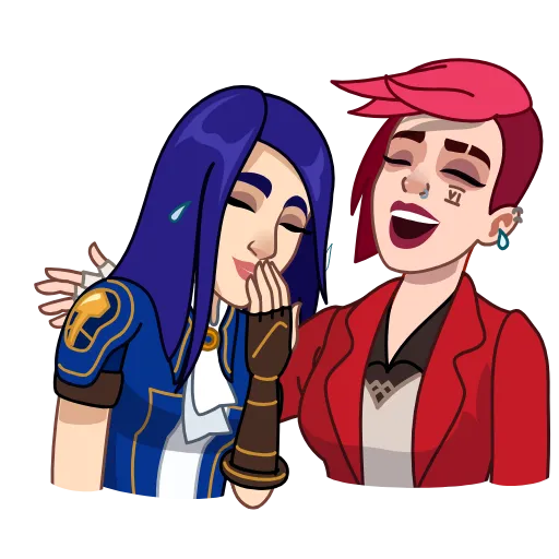 Стикерпак Vi & Caitlyn для Telegram