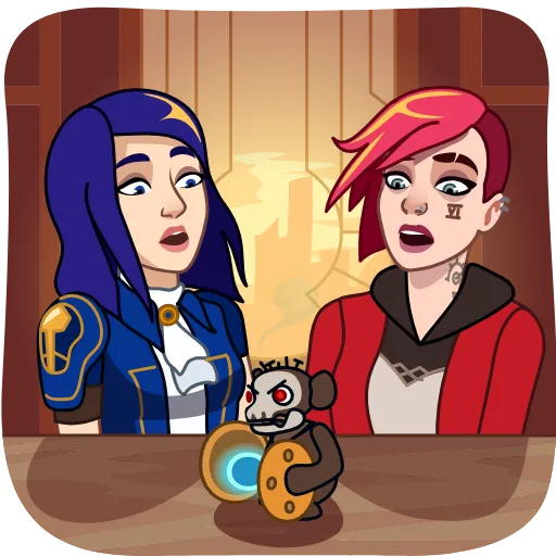 😨 Стикер «Vi & Caitlyn» для Telegram