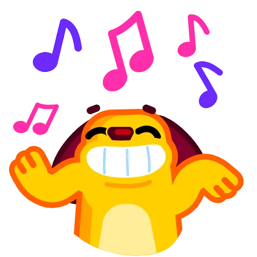 🕺 Стикер «vibin&; to music» для Telegram