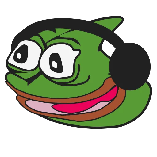 🤪 Стикер «vibin&; to music» для Telegram