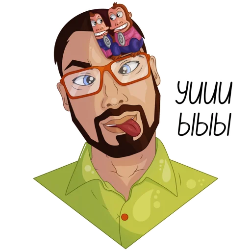 🤪 Стикер «Developer Victor» для Telegram