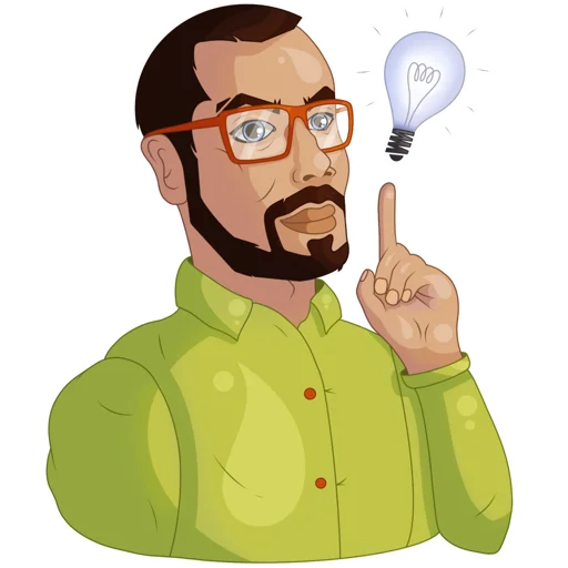 😃 Стикер «Developer Victor» для Telegram