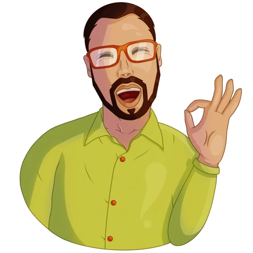 👌 Стикер «Developer Victor» для Telegram