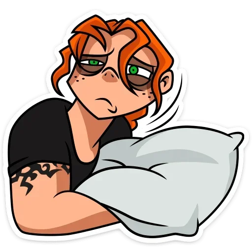 😴 Стикер «Виктория без надписей» для Telegram