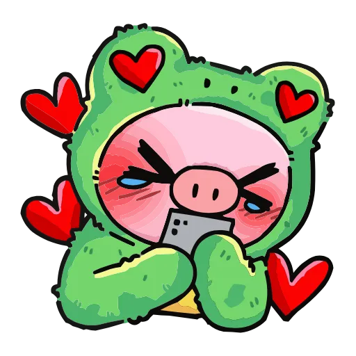 🥰 Эмодзи «Свинка» для Telegram