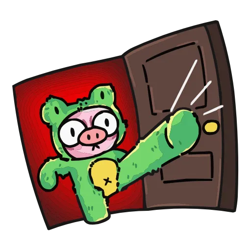 🚪 Эмодзи «Свинка» для Telegram