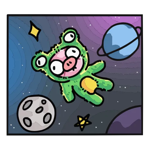 🧑‍🚀 Эмодзи «Свинка» для Telegram