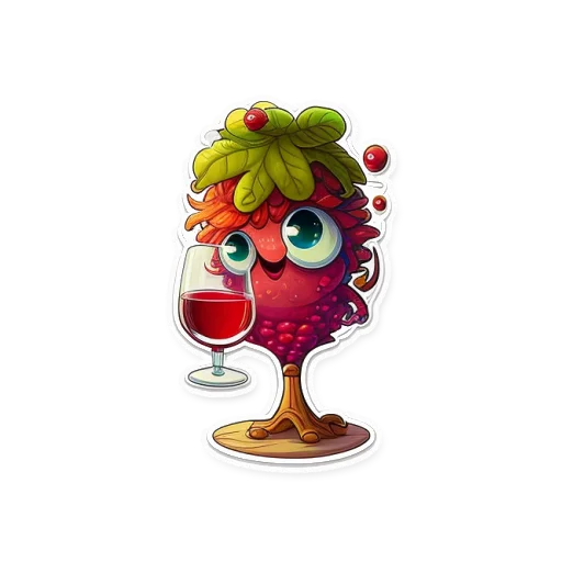 🤪 Стикер «винные стикеры» для Telegram