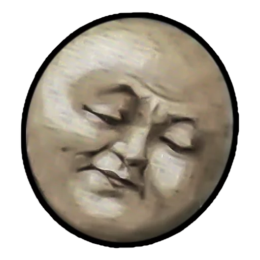 😴 Стикер «Moons from vintage postcards» для Telegram