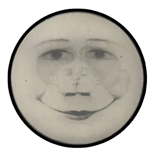 😗 Стикер «Moons from vintage postcards» для Telegram