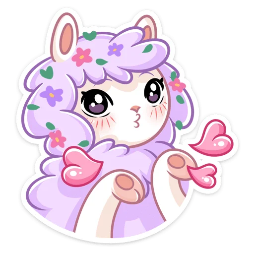 🥰 Стикер «Фиалка» для Telegram