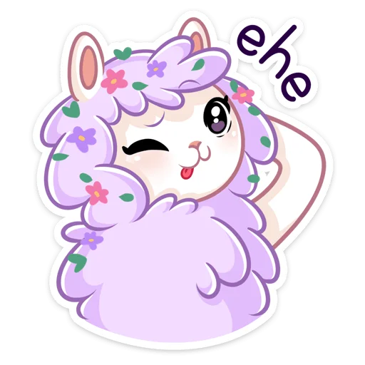 😔 Стикер «Фиалка» для Telegram
