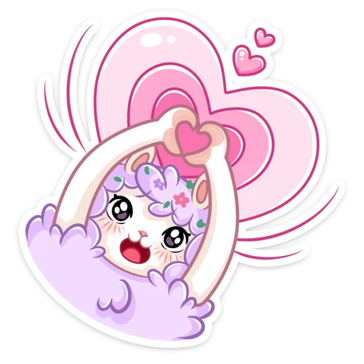 🥰 Стикер «Фиалка» для Telegram