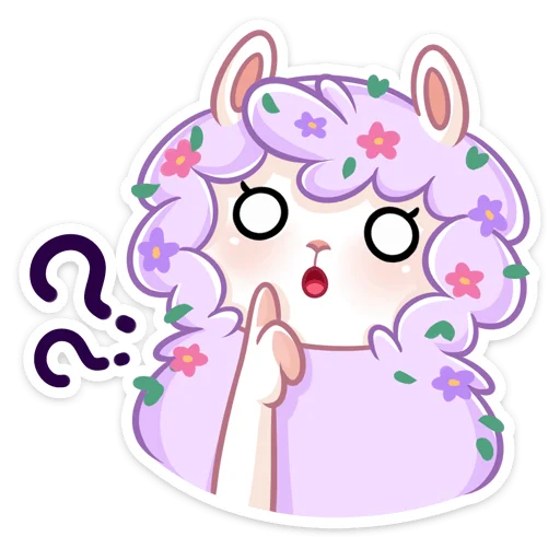 😔 Стикер «Фиалка» для Telegram
