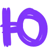 ☔️ Эмодзи «Фиолетовый алфавит» для Telegram