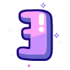🔠 Эмодзи «violet» для Telegram