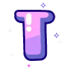 🔠 Эмодзи «violet» для Telegram
