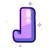 🔠 Эмодзи «violet» для Telegram