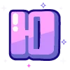 🔠 Эмодзи «violet» для Telegram