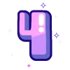 🔠 Эмодзи «violet» для Telegram