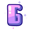 🔠 Эмодзи «violet» для Telegram