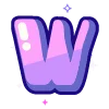 🔠 Эмодзи «violet» для Telegram