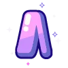 🔠 Эмодзи «violet» для Telegram