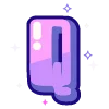 🔠 Эмодзи «violet» для Telegram