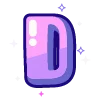 🔠 Эмодзи «violet» для Telegram