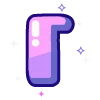 🔠 Эмодзи «violet» для Telegram