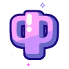 🔠 Эмодзи «violet» для Telegram