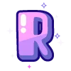 🔠 Эмодзи «violet» для Telegram