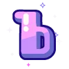 🔠 Эмодзи «violet» для Telegram